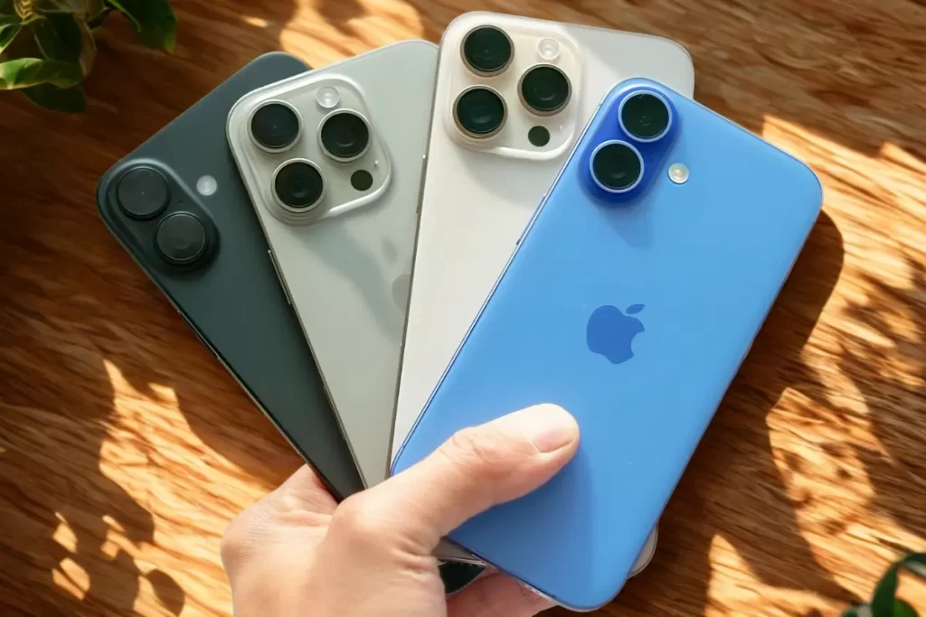 Diferencias en diseño, pantalla y materiales entre los iPhone 16