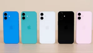 iphone 16 de todos los colores sobre una mesa