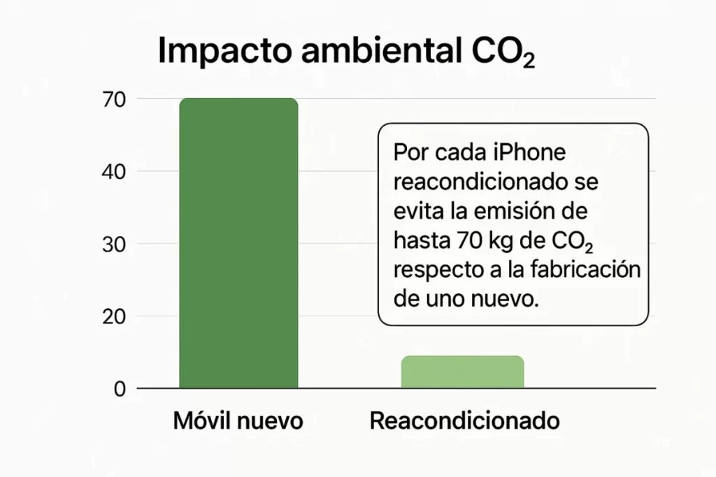 Ventajas de un iPhone reacondicionado - Impacto ambiental