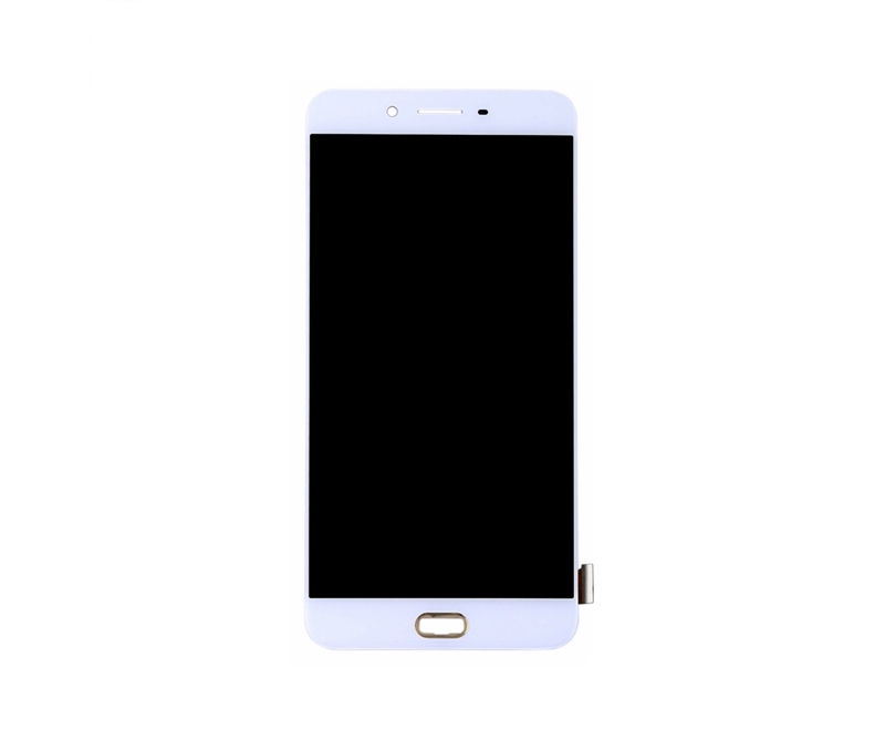 Black Color : White + Touch Panel with Frame LCD Screen Mobile Phone for Oppo R9s TFT