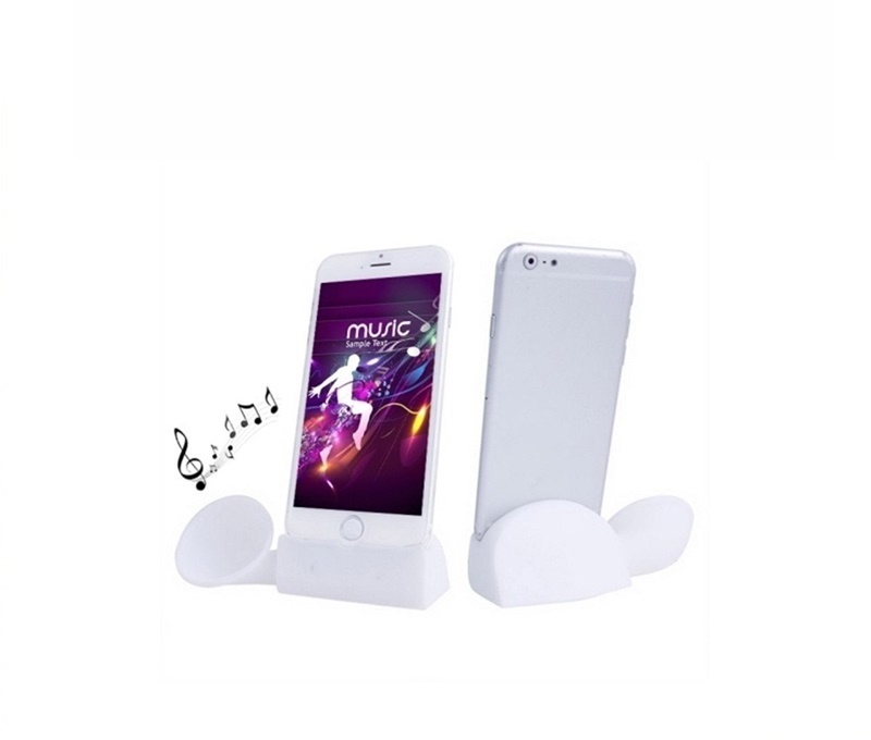 Bocina/ Amplificador de silicona para iPhone 5/ 5C/ 5S/ 6 Blanco