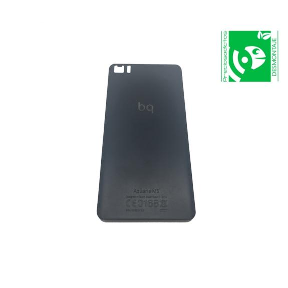 TAPA TRASERA CUBRE BATERIA PARA BQ AQUARIS M5 NEGRO