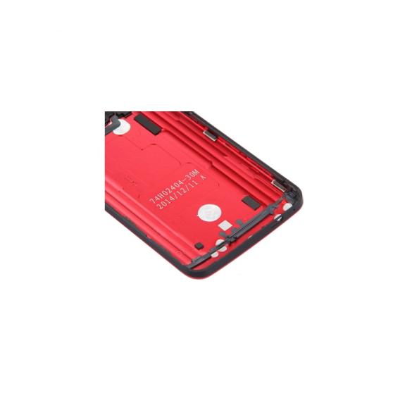 TAPA TRASERA CUBRE BATERIA PARA HTC ONE M7 ROJO