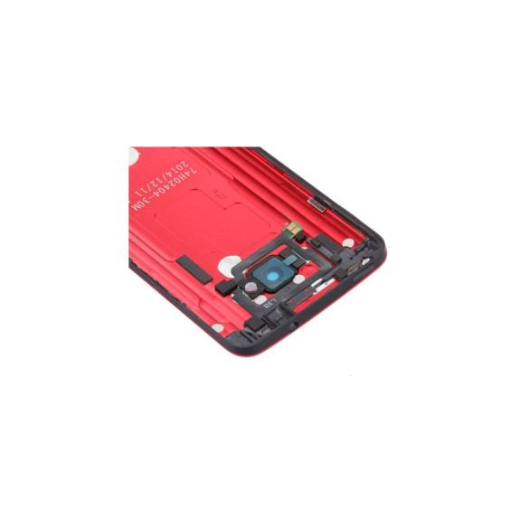 TAPA TRASERA CUBRE BATERIA PARA HTC ONE M7 ROJO