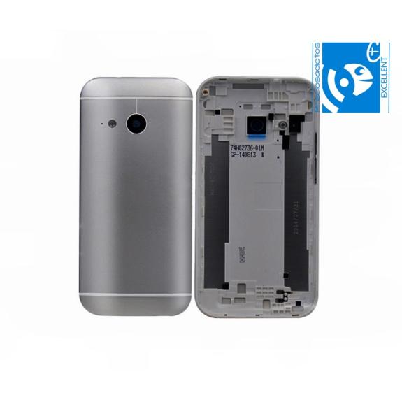 TAPA TRASERA CUBRE BATERIA PARA HTC ONE MINI 2 GRIS