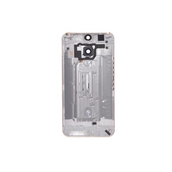 TAPA TRASERA CUBRE BATERIA CON BOTONES PARA HTC M9 PLUS PLATA