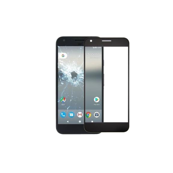 CRISTAL FRONTAL DE PANTALLA PARA GOOGLE PIXEL XL/NEXUS M1 NEGRO