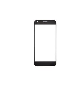 Front screen glass for Google Pixel / Nexus S1 Black