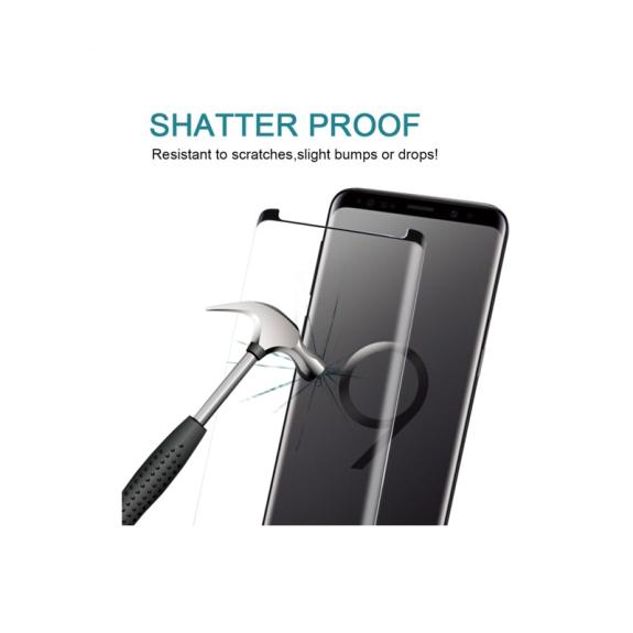 PROTECTOR DE PANTALLA CRISTAL TEMPLADO PARA SAMSUNG S9 NEGRO 3D