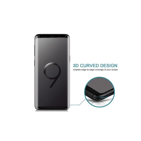 CRISTAL TEMPLADO PARA SAMSUNG S9 TRANSPARENTE 3D