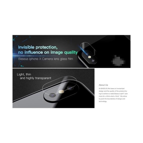 CRISTAL PROTECTOR LENTE DE CAMARA PARA IPHONE X / XS