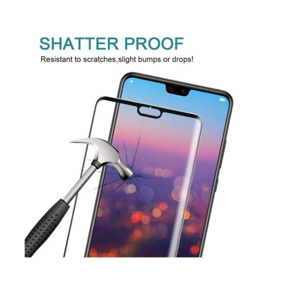 PROTECTOR DE PANTALLA CRISTAL TEMPLADO 3D PARA HUAWEI P20 NEGRO