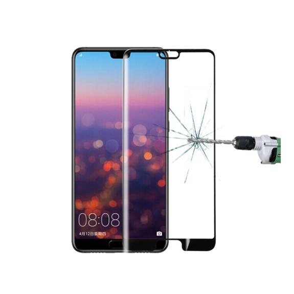 PROTECTOR DE PANTALLA CRISTAL TEMPLADO 3D PARA HUAWEI P20 NEGRO