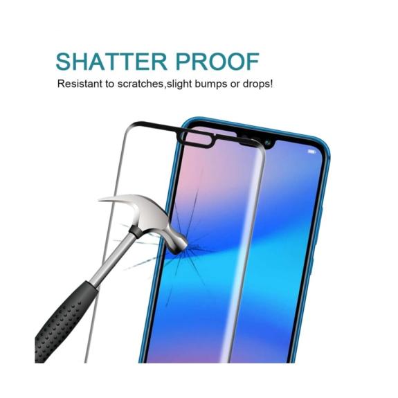 PROTECTOR CRISTAL TEMPLADO 3D PARA HUAWEI P20 LITE NEGRO