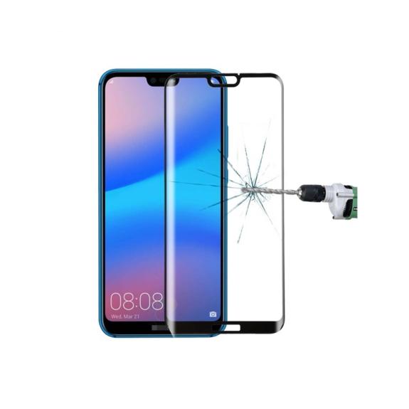 PROTECTOR CRISTAL TEMPLADO 3D PARA HUAWEI P20 LITE NEGRO