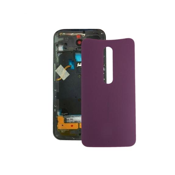 TAPA TRASERA CUBRE BATERIA PARA MOTOROLA MOTO X STYLE MORADO