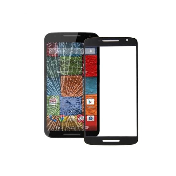 CRISTAL FRONTAL DE PANTALLA PARA MOTOROLA MOTO X PLAY NEGRO