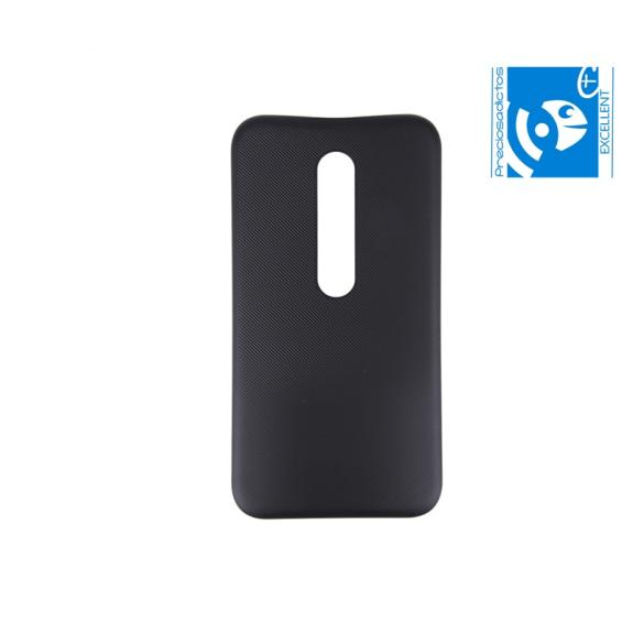 TAPA TRASERA CUBRE BATERIA PARA MOTOROLA MOTO G3 NEGRO