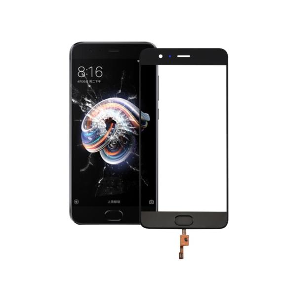 CRISTAL FRONTAL + BOTON FINGERPRINT PARA XIAOMI MI NOTE 3 NEGRO