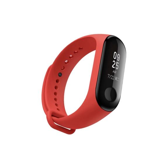 CORREA PULSERA PARA XIAOMI MI BAND 3 / 4 ROJO