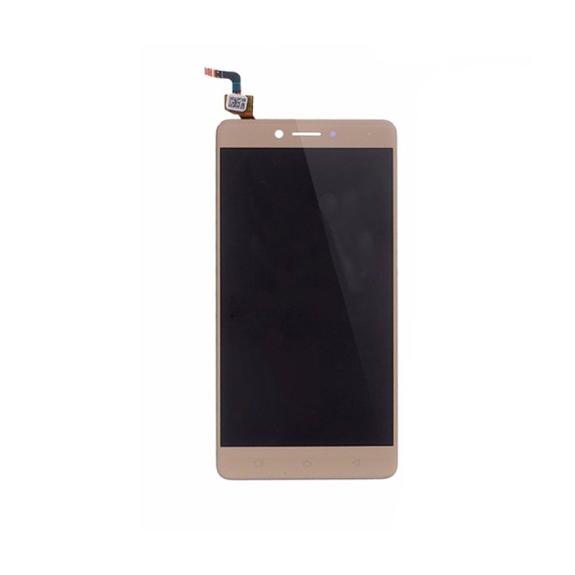 PANTALLA LCD COMPLETA PARA LENOVO K6 NOTE DORADO CON MARCO