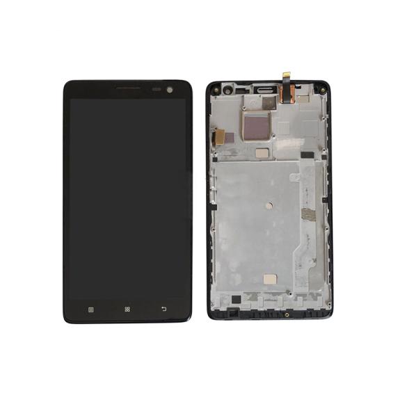 PANTALLA TACTIL LCD COMPLETA PARA LENOVO S856 NEGRO CON MARCO