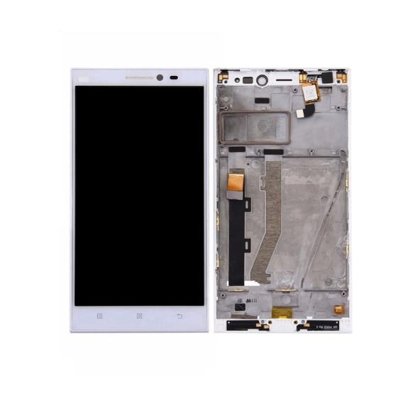 PANTALLA LCD COMPLETA PARA LENOVO VIBE Z2 BLANCO CON MARCO