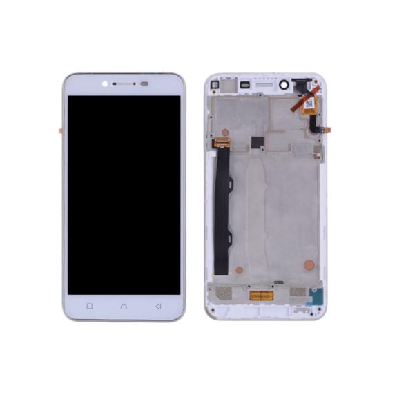 PANTALLA COMPLETA PARA LENOVO VIBE K5 PLUS BLANCO CON MARCO