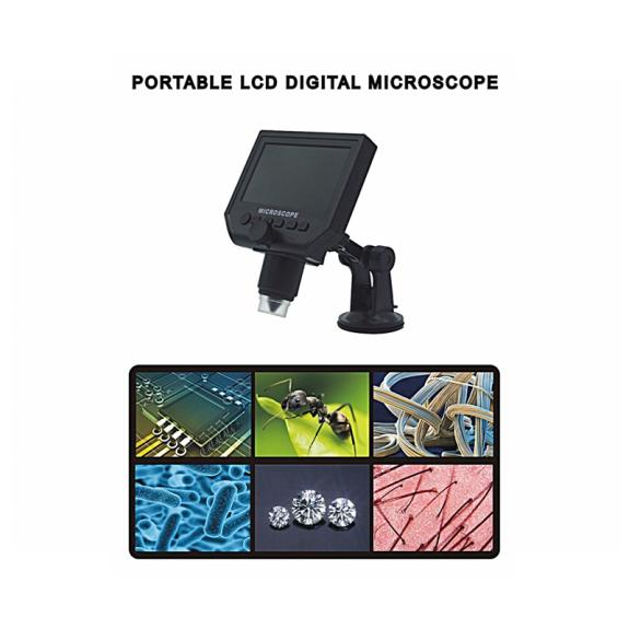 Microscopio Digital G600 1-600X HD - 1080p - Monitor de 4.3"