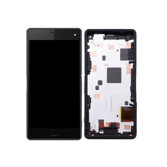 PANTALLA COMPLETA PARA SONY XPERIA Z3 COMPACT CON MARCO NEGRO