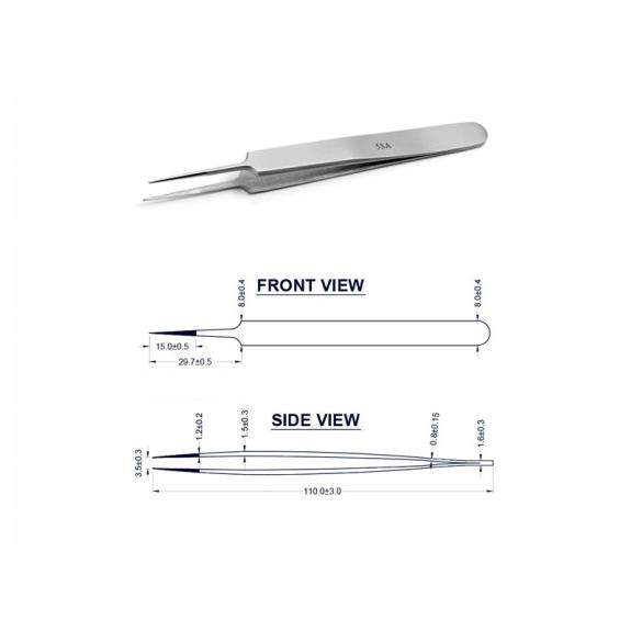 Pinzas de Punta Extrafina JBC 8002131 (5-SA)