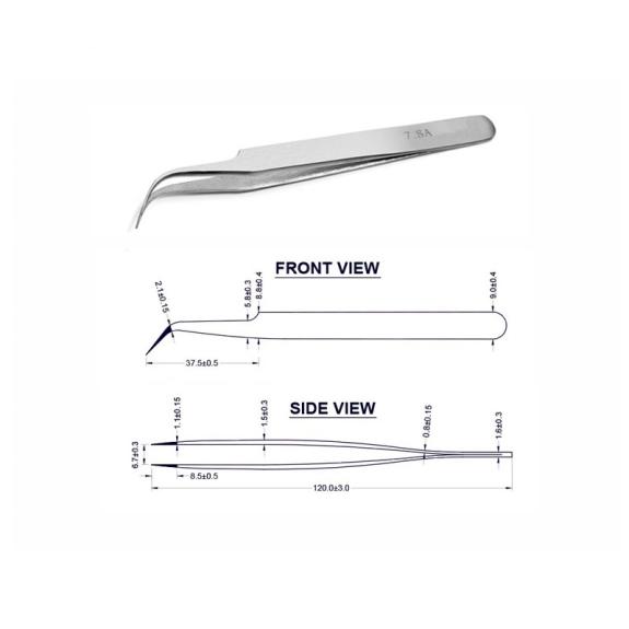 Pinzas de Punta Curva JBC 8002149 (7-SA)