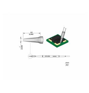 Punta Soldador JBC C210034 de Cabezal Cutter Inox - 1x0.1mm