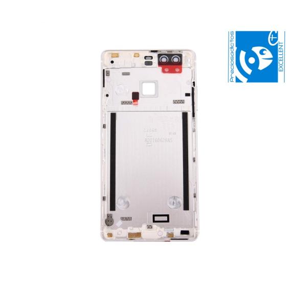 TAPA TRASERA CON BOTON FINGERPRINT PARA HUAWEI ASCEND P9 PLATA