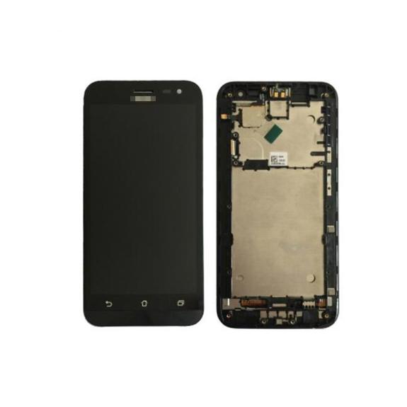 PANTALLA COMPLETA PARA ASUS ZENFONE 2 LASER NEGRO CON MARCO