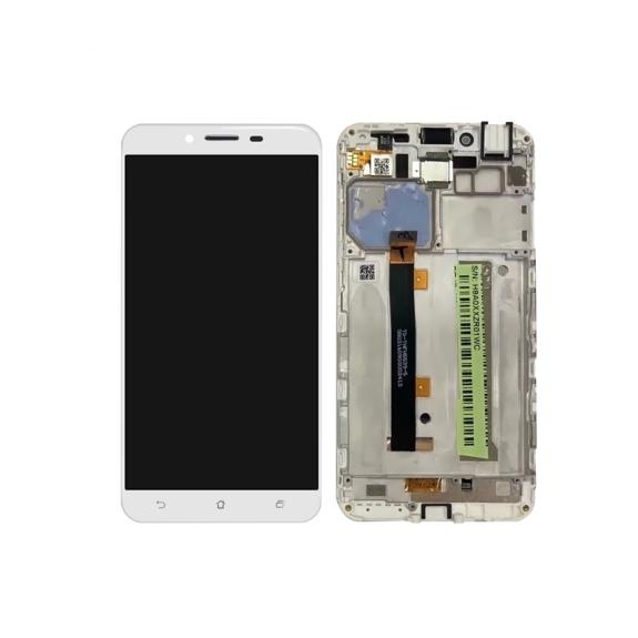 PANTALLA LCD COMPLETA PARA ASUS ZENFONE 3 MAX BLANCO CON MARCO