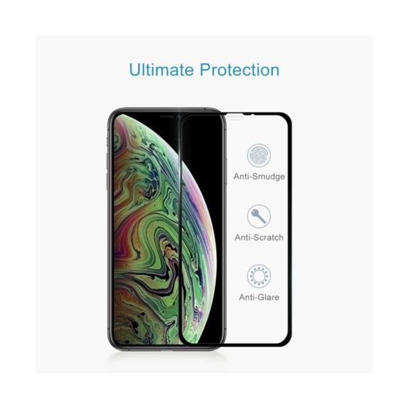 CRISTAL TEMPLADO 3D  PARA IPHONE XS MAX /IPHONE 11 PRO MAX NEGRO