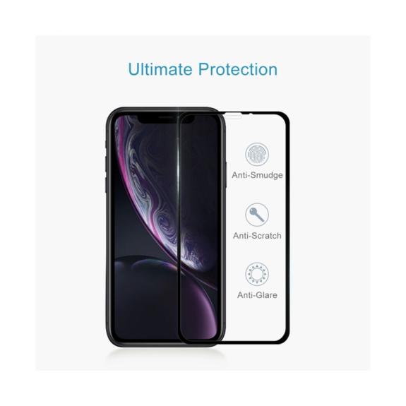 CRISTAL TEMPLADO 3D PARA IPHONE XR / IPHONE 11 NEGRO