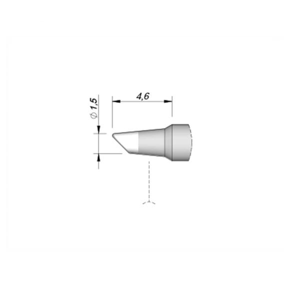 Punta Soldador JBC C210027 de Cabezal Bisel - 1.5mm