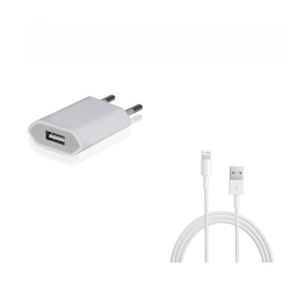 CARGADOR DE PARED CON CABLE DE CARGA IPHONE