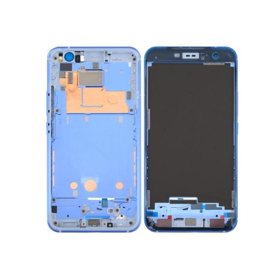 MARCO FRONTAL INTERMEDIO PANTALLA CHASIS PARA HTC U11 AZUL CLARO