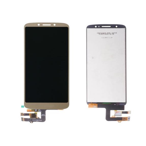 PANTALLA LCD COMPLETA PARA MOTOROLA MOTO G6 DORADO SIN MARCO