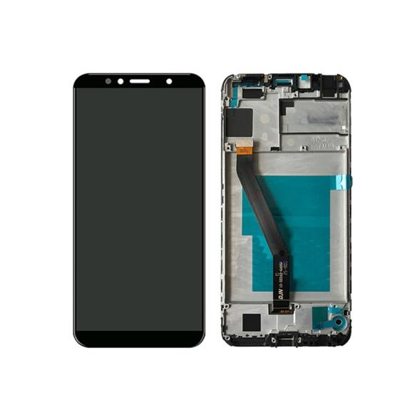 PANTALLA TACTIL LCD COMPLETA PARA HUAWEI Y6 2018 NEGRO CON MARCO