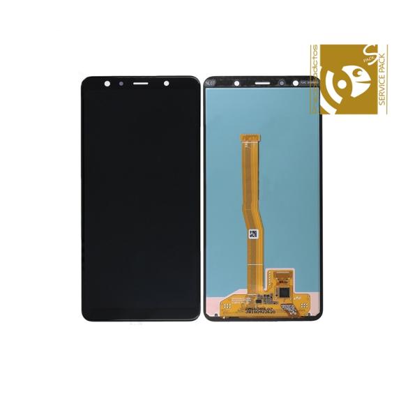 Pantalla para Samsung Galaxy A7 2018 negro SERVICE PACK