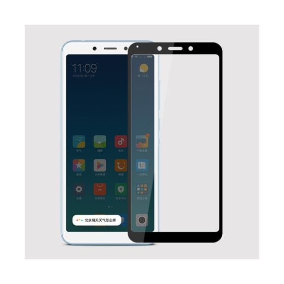 PROTECTOR PANTALLA CRISTAL TEMPLADO 3D NEGRO XIAOMI REDMI 6