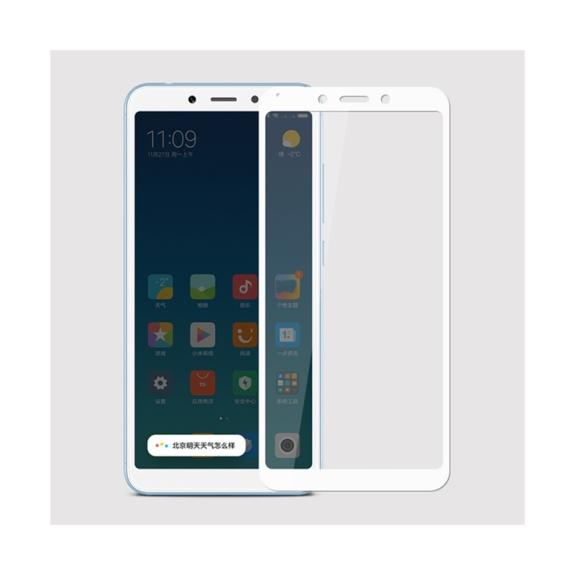 PROTECTOR CRISTAL TEMPLADO 3D BLANCO PARA XIAOMI REDMI 6