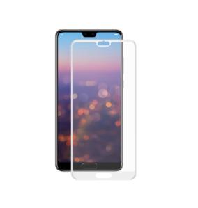 PROTECTOR CRISTAL TEMPLADO 3D BLANCO PARA HUAWEI P20 PRO