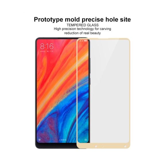 CRISTAL TEMPLADO 3D DORADO PARA XIAOMI MI MIX 2S