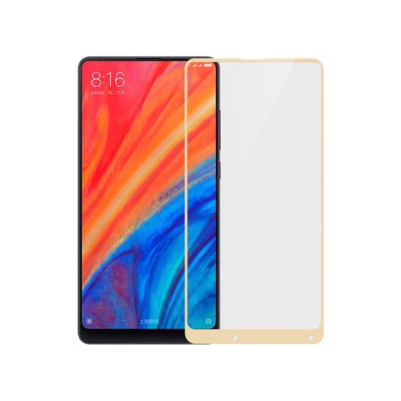 CRISTAL TEMPLADO 3D DORADO PARA XIAOMI MI MIX 2S