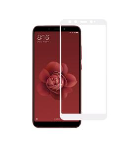 White 3D tempered glass for Xiaomi my 6x / A2